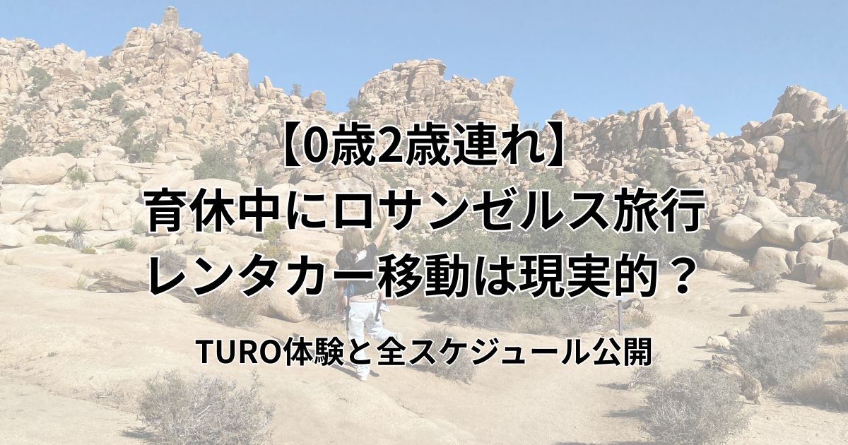 TURO体験と全スケジュール公開